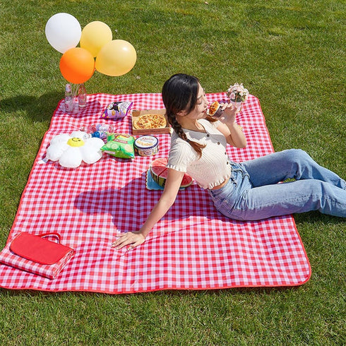 Lchkrep 80"x60" Picnic Blanket Beach Blankets Large Sandproof Waterproof Camping Portable Travel Blanket Play Mat