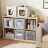 Foldable Storage Cubes - Decorative Fabric Bins for Clothes Storage, Closet Organizers for Shelves, 11inch, Set of 8,