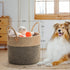 CHICVITA Wicker Laundry Basket With Handles, Storage Baskets for Decor, 14" X 14" X 12"