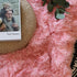 Tuddrom Extra Soft Faux Fur Blanket Queen Size 80" x 90", Solid Reversible Fuzzy Long Hair Shaggy Blanket, Pink
