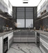 Silver Contact Paper, Thicken Stainless Steel Metallic Waterproof Peel and Stick Wallpaper for Kitchen Cabinets and