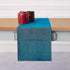 Solino Home Linen Table Runner 72 Inches Long - Athena, 100% Pure Linen Chambray Teal, 14 x 72 Inch for Dining