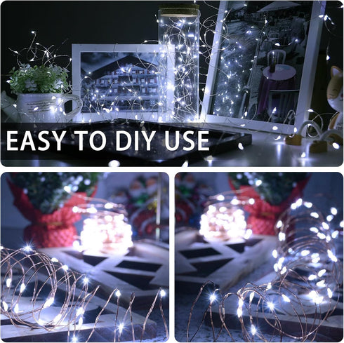 12 Pack 7ft 20 (12, White Fairy Lights Battery Operated, LED Mini String Twinkle Lights for Christmas Halloween Easter