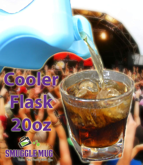 Smuggle Mug Hidden Alcohol Flask | Ice Box Can Cooler Design | Concealed Bottle for Liquor | 2 Pack Travel Containers