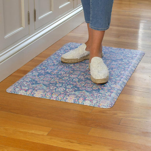 FloorPops Blue Kilim Anti-Fatigue Comfort Mat, FPA3732