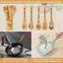 Golden Girls Wooden Spoons for Cooking, 7pcs Bamboo Utensils Gifts for Fans, TV Show Merchandise for Women