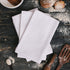 DG Collections 100% Cotton Flour Sack Towels, 12 Pack, 27x27 Inches, White, Lint-Free, Reusable Kitchen Towels