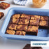Farberware Easy Solutions Nonstick Bakeware Square Cake/Cookie Pan, 9 Inch with Portion Marks