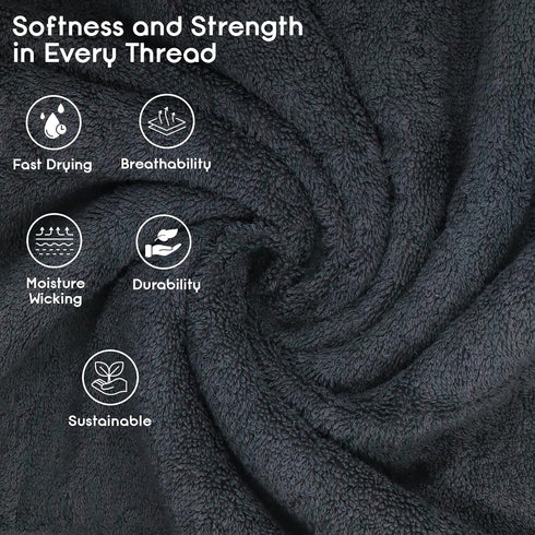 Pack 4, 100% Ariv Premium Bath Towels of Cotton, Large, Super Soft, Highly Absorbent, Quick Dry, Durable, Comfortable