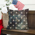 2 Pack Waterproof Outdoor Pillow Covers, 4th of July Vintage American Flag 18x18 Inch Throw Pillow Cases, Patriotic