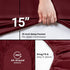 Utopia Bedding Queen Fitted Sheet - Deep Pocket Soft Microfiber Bottom Sheet, Red Burgundy, Easy Care