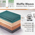 PY HOME & SPORTS 8 Pack Cotton Waffle Weave Kitchen Towels - 17 x 25, Super Absorbent Hand Dish Cloths for Drying and