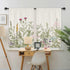 Riyidecor Light Green Leave Plant Small Kitchen Curtains, Floral Botanical Rod Pocket Farmhouse Cafe Treatment Fabric