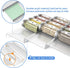 Spice Drawer Organizer, 4 Tier Clear Acrylic Rack for Kitchen, Expandable from 13" to 26" Spice Rack Tray (8 Pcs Clear)