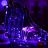 Brizled Purple Halloween Lights, 19.47ft 60 LED Battery Powered Twinkle/Steady On String Lights