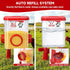 ATHCOHT Set 3.1 Gallon/26.4 4 3 Large Chicken Feeder and Waterer Pounds, Automatic Chicken Waterer with Cups & Feeder