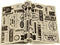 Newsprint Wax Paper Sheets, Newspaper Theme Food Wrap Paper, Grease Resistant Tray Liners for Home Kitchen Baking