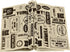 Newsprint Wax Paper Sheets, Newspaper Theme Food Wrap Paper, Grease Resistant Tray Liners for Home Kitchen Baking
