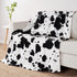 Cozy 90"*90" Bliss Cow Print Throw Blanket for Bed - Super Fuzzy Thick Soft Warm Fleece Blankets for Couch & Room Dcor