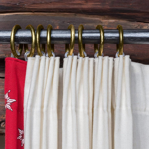 Shappy 20 Packs Metal Drapery Curtain Rings - Hanging Rings for Curtains and Rods, 30 mm Internal Diameter (Antique
