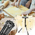 Cambom Foldable Pasta Drying Rack - Plastic Spaghetti Noodle Dryer with 10 Bar Handles, Black