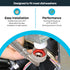 Eastman 6 Foot Dishwasher Supply Line, 3/8 Inch Compression x 3/4 Inch FHT Elbow, Braided Stainless Steel