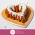 Paris Hilton Heart Shaped Fluted Cake Pan, 9-Inch Cast Aluminum with Clean Ceramic Nonstick Bakeware