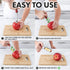 Zulay Kitchen Premium Apple Corer Tool - Ultra Sharp, Stainless Steel, Serrated Blades for Easy Coring - Easy to Use