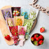 Minisland Multicolor Rose Flower Cocktail Picks, 4.7 Inch Long Bamboo Toothpicks for Appetizers, 100 Counts - MSL129