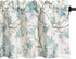 VOGOL Blue Spring Flower Window Valance, Country Style Faux Linen Decorative Topper for Kitchen, 52 x 18 Inches, 1 Panel