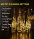 4 Pack 20 6.6 Wine Bottle Lights with Cork, USB Rechargeable Cork Lights for Wine Bottles,Christmas, Valentine's