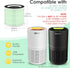 RP-AP089-F2 Replacement Filter for RENPHO, H13 True HEPA Filters with Intercept Coating, Green 1-Pack