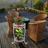 White Metal Plant Stand, 18.5 inch Tall, 2 Tier Potted Holder Rack, Heavy Duty Flower Pot Shelf for Indoor Outdoor
