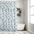 LIVILAN Nordic Triangle PEVA Shower Curtain with 12 Hooks, Waterproof 2 in 1 Shower Curtain Liners, 71" x 71"