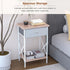 VECELO Night Stand, Small End Table for Small Spaces, Wood Side Table for Living Room, Bedside Table with Drawer