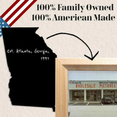 Unfinished Raw Wood Picture Frame, 12x18 Beveled, Handmade Solid Wood with Preinstalled Hangers