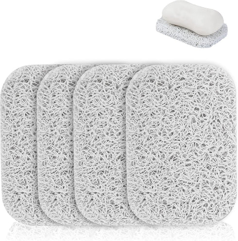 Jerphen Jephen 4pcs Soap Lifting Pads for Soap Dish,Bars soap Holder for Shower