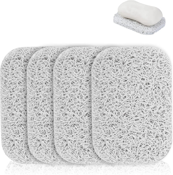 Jerphen Jephen 4pcs Soap Lifting Pads for Soap Dish,Bars soap Holder for Shower