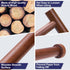 Wooden Paper Towel Holder for Kitchen,Adhesive Acacia Wood Paper Towel Holders Under Cabinet, Wall Mount Kitchen Paper