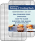 Oven-Safe, Dishwasher-Safe 100% Stainless Steel Cooling and Baking Rack Set - Heavy Duty 8.5x12-inch, Set of 2