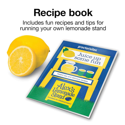 34 oz. 34 oz, 2 (66341) Proctor Silex Alex's Lemonade Stand Electric Citrus Juicer Machine, Large Pitcher, Pressure