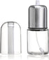 Olive Oil Sprayer and Oil Mister Elegant Glass Bottle with Clog-Free Filter & Leak Proof Top - Stainless Steel