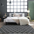 3x5 Chicrug Shag Geometric Modern Area Rug for Bedroom, Feet Memory Foam Indoor Carpet, Fluffy Rug for Living Room