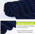 Small Bathroom Rugs - Non Skid Washable Microfiber Kitchen Mats for Indoor Outdoor Bath Shower, Navy Blue, 20" W x 32"
