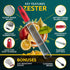 Lemon Zester & Parmesan Cheese Grater - Premium Citrus Grater with Bonus Cleaning Brush & Glove