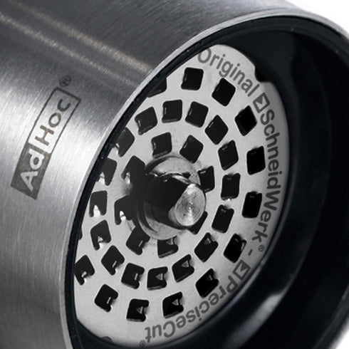 AdHoc Pepe Chili Cutter and Spice Grinder - Stainless Steel & Acrylic Mill for Dried Chili, Manual Mill