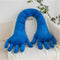 Cute Palm Pillow, Simulation Palm Plush Pillow, Soft Sofa Bed Pillow for Funny Bedroom Decoration (31.4in, Blue)