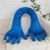 Cute Palm Pillow, Simulation Palm Plush Pillow, Soft Sofa Bed Pillow for Funny Bedroom Decoration (31.4in, Blue)