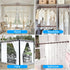 TEECK Shower Curtain Rod - 27-76 Inch Adjustable Spring Tension - Anti-Slip No Drilling for Bathroom