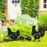 TIGGSY Chicken Metal Decorative Garden Stakes Chicken Gifts for Women/Men Chicken Lovers Gifts Silhouette Statues